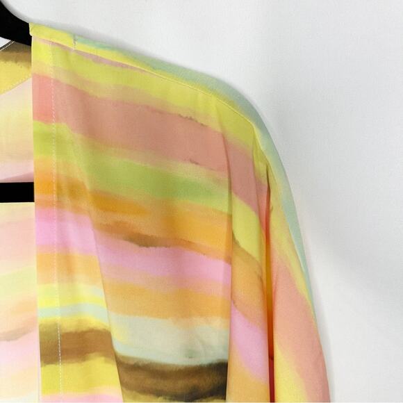 PLUSH Watercolor Sunset Kimono NWT in Large - Picture 3 of 4